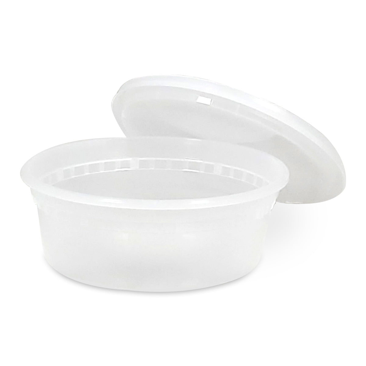 8 oz clear round deli containers with lids