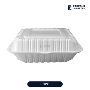 9x9 Plastic Hinged Lid Containers-SLPP 901