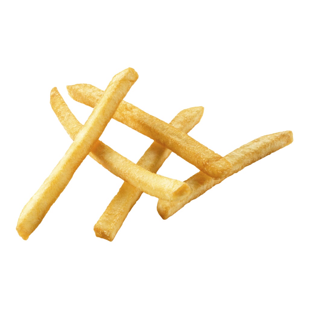 Frozen shoestring fries bag