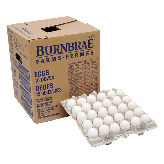 Medium white eggs bulk case 15 dozen