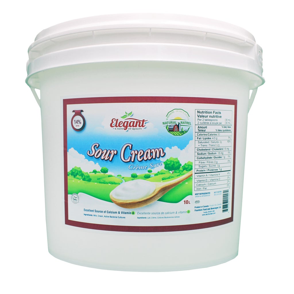14% sour cream 10 L pail