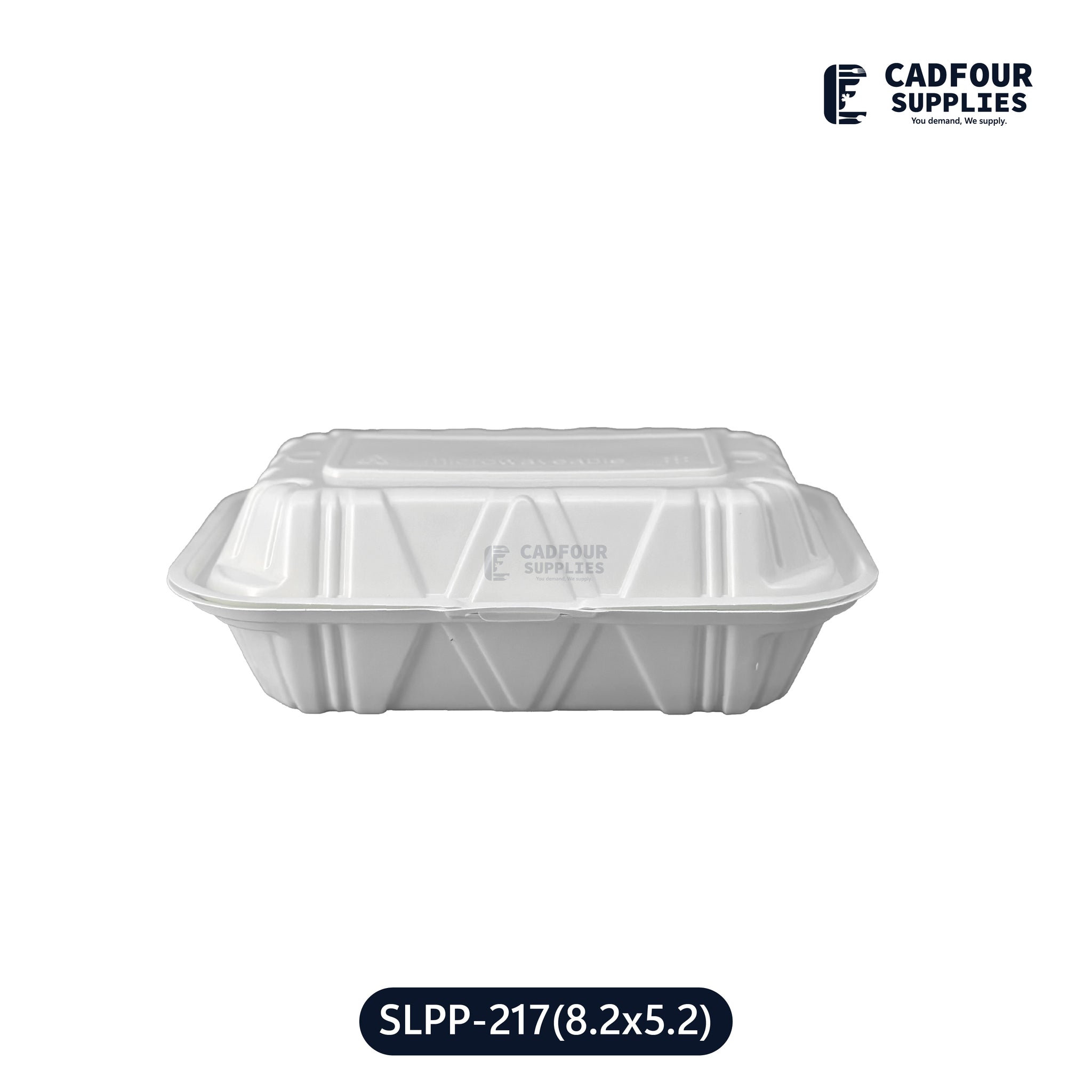 8.2x5.2 Plastic Hinged Containers-SLPP 217