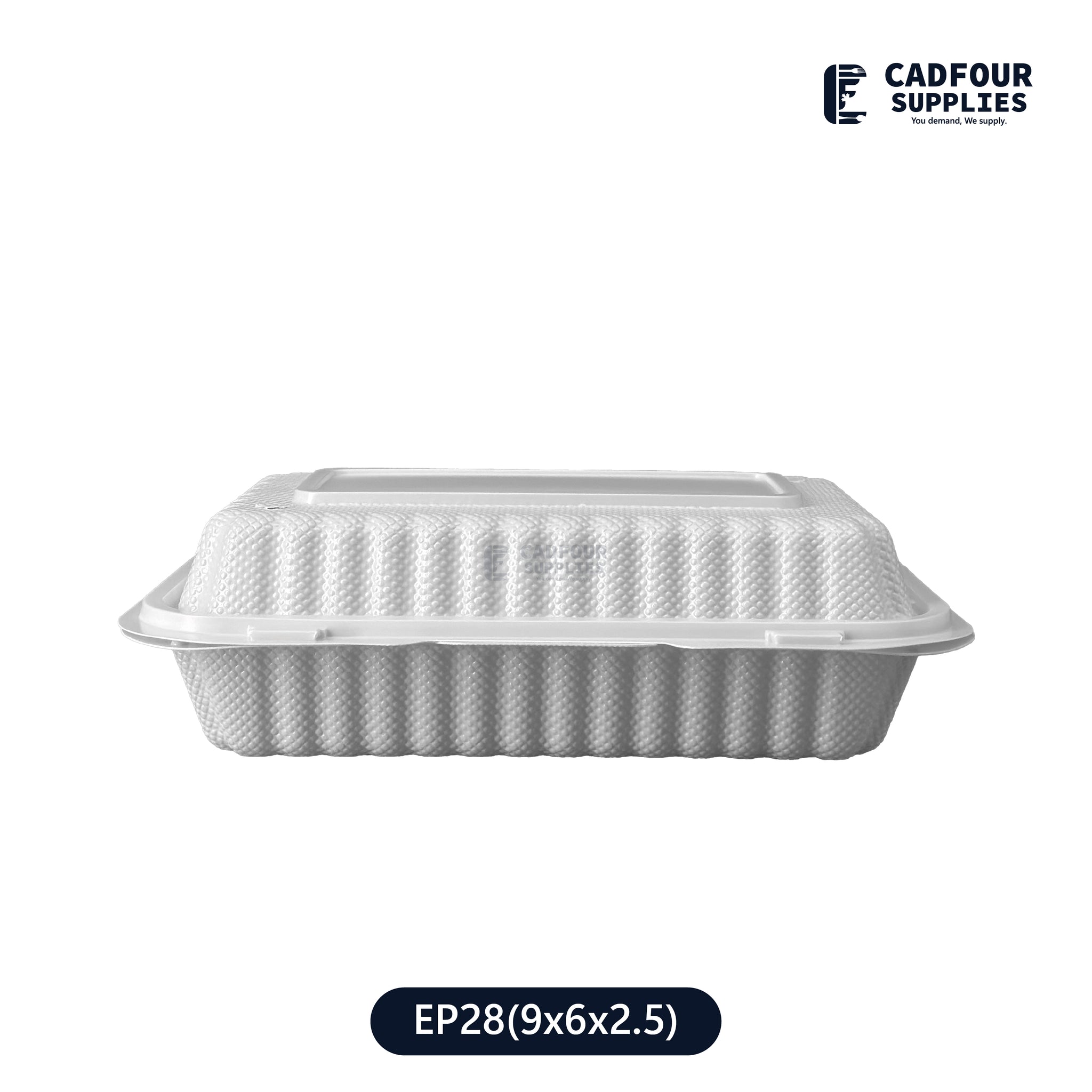 9x6 Plastic Hinged Connected Lid Containers-LR EP28