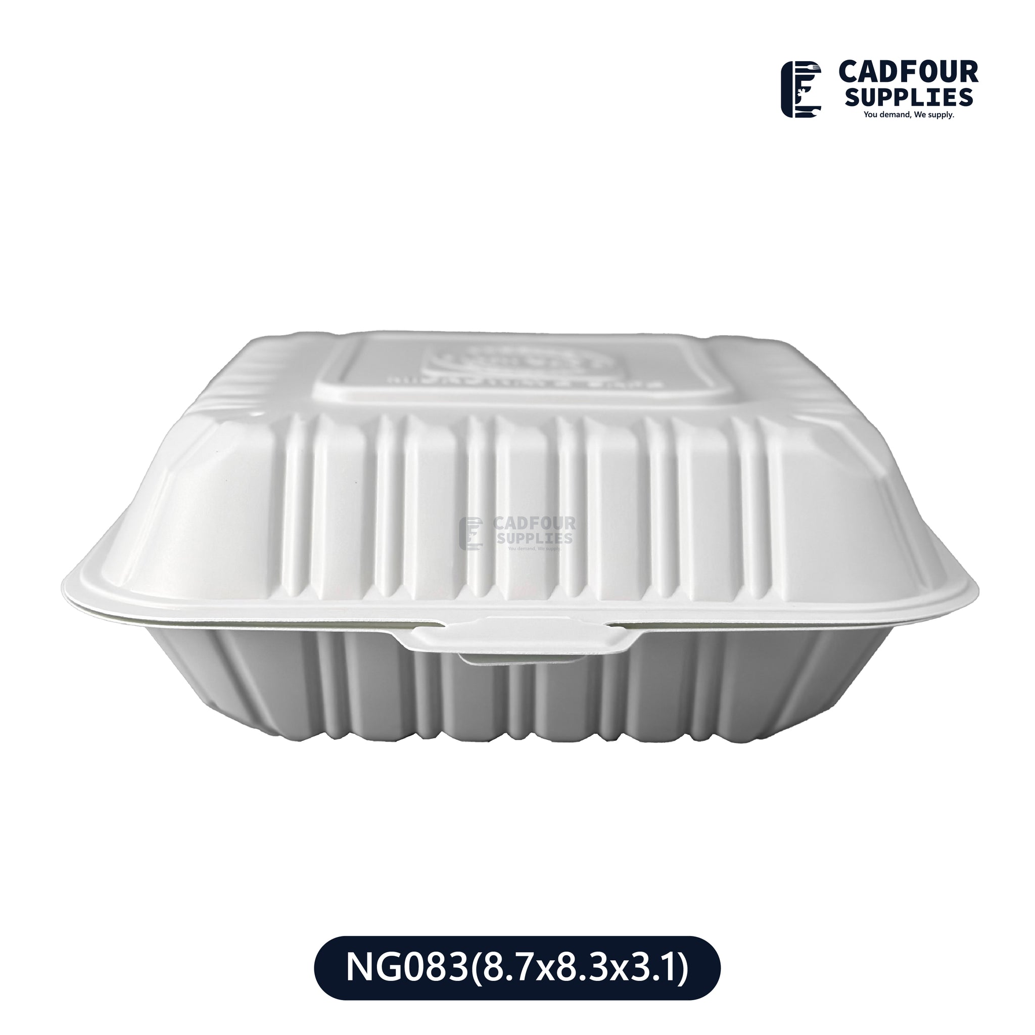 8x8 Plastic Hinged Connected Lid New Gen Containers-NG083