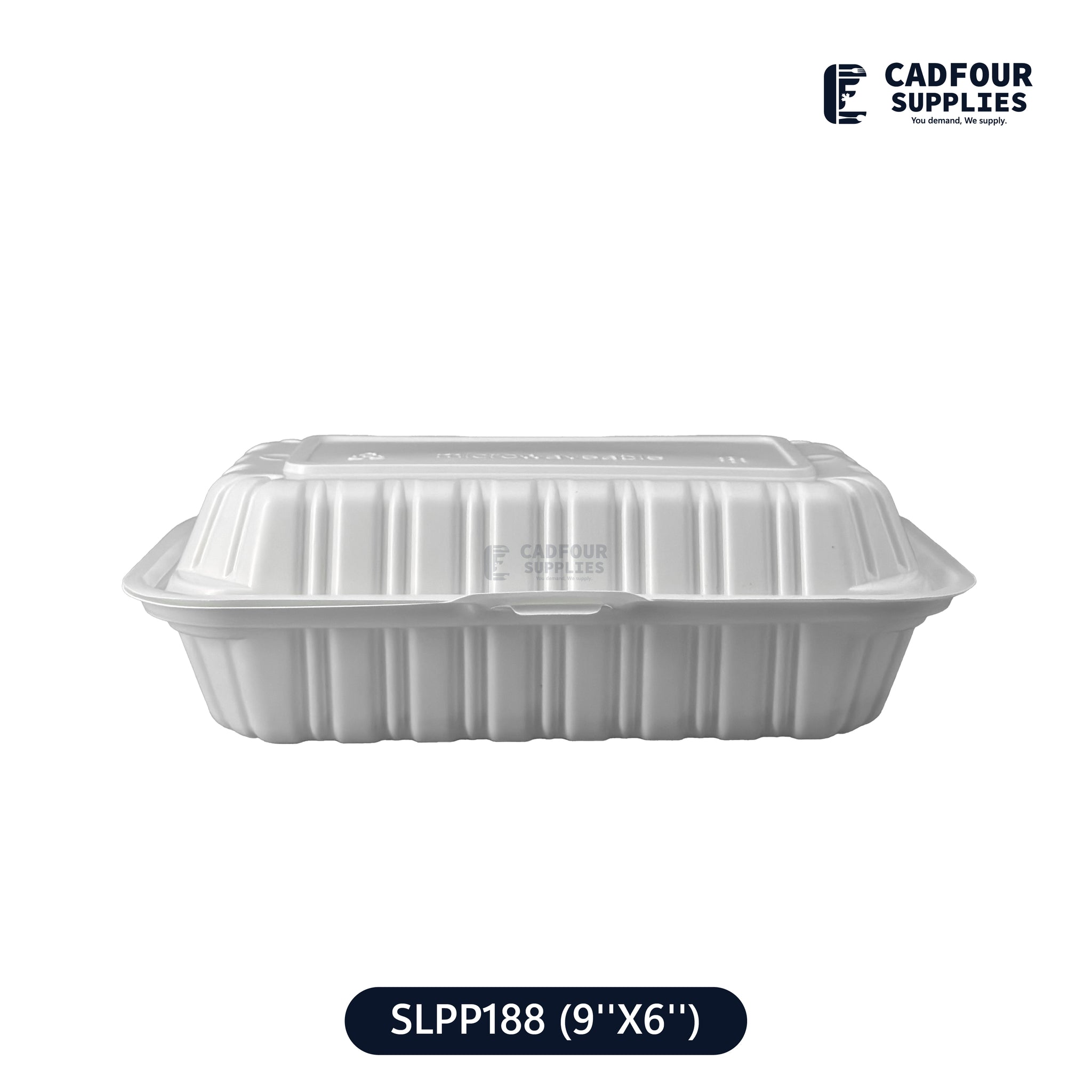 9x6 Plastic Hinged Lid Containers-SLPP 188