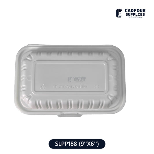 9x6 Plastic Hinged Lid Containers-SLPP 188