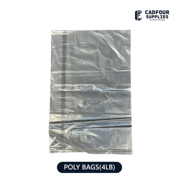 4 lb Poly Bags Clear