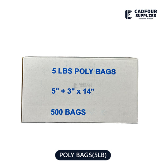 5 lb Poly Bags Clear