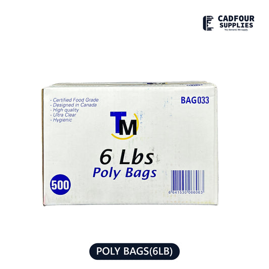 6 lb Poly Bags Clear