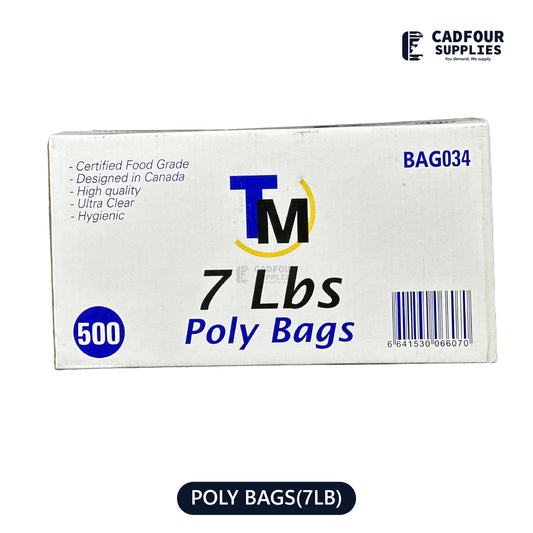 7 lb Poly Bags Clear