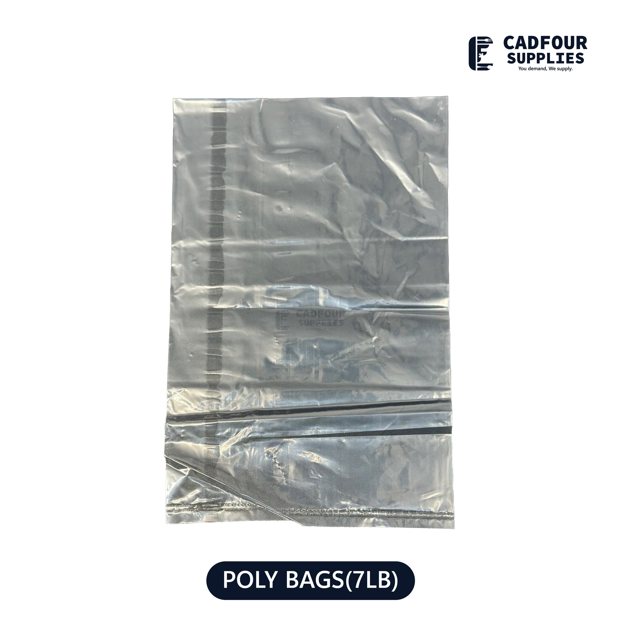 7 lb Poly Bags Clear