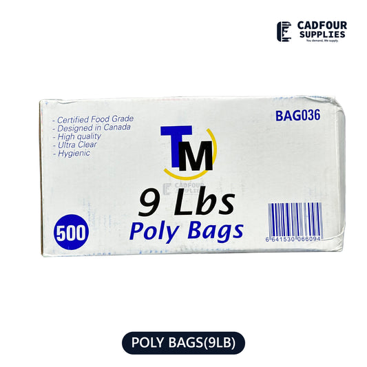 9 lb Poly Bags Clear