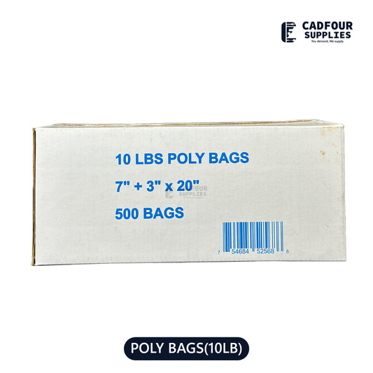 10 lb Poly Bags Clear
