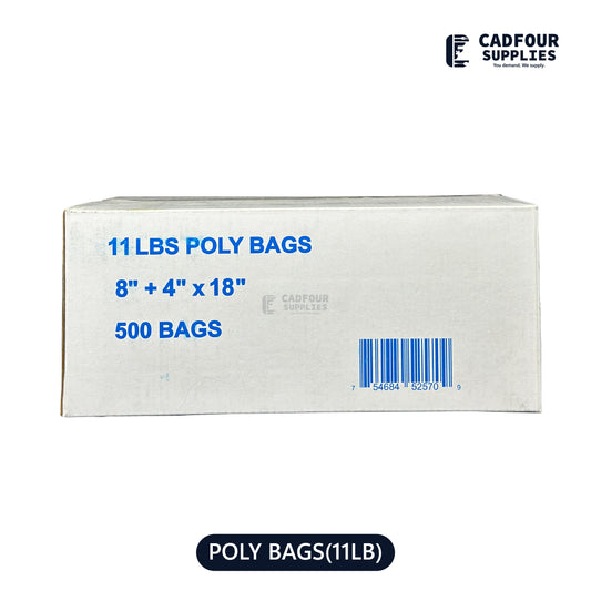 11 lb Poly Bags Clear