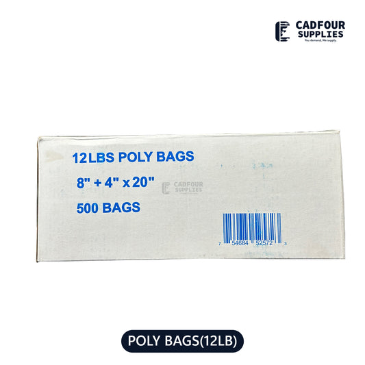 12 lb Poly Bags Clear