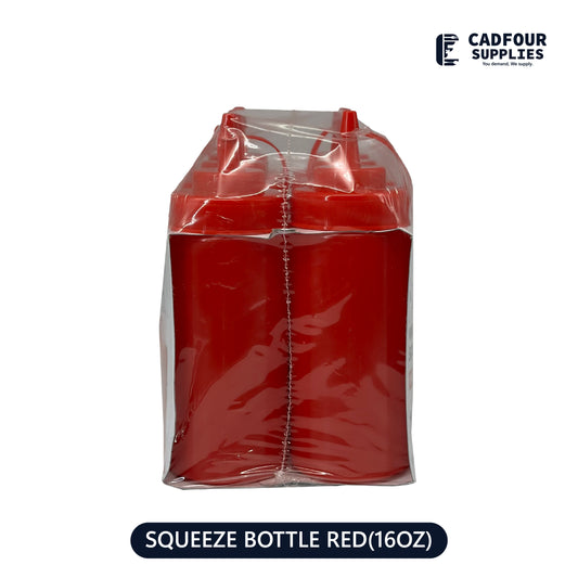 16oz Squeeze Bottle Red
