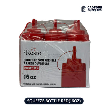 16oz Squeeze Bottle Red