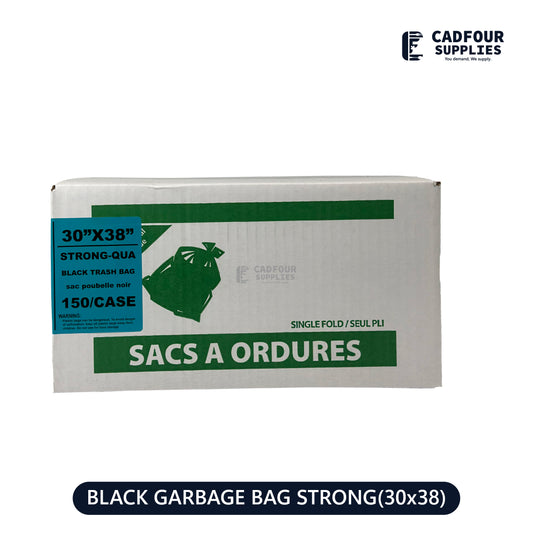 30x38 Garbage Bags Black Strong 150ct