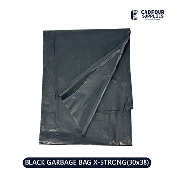 30x38 Garbage Bags Black Extra Strong 125ct