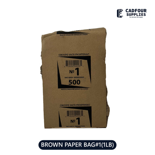 No 1 Brown Handless Paper Bags