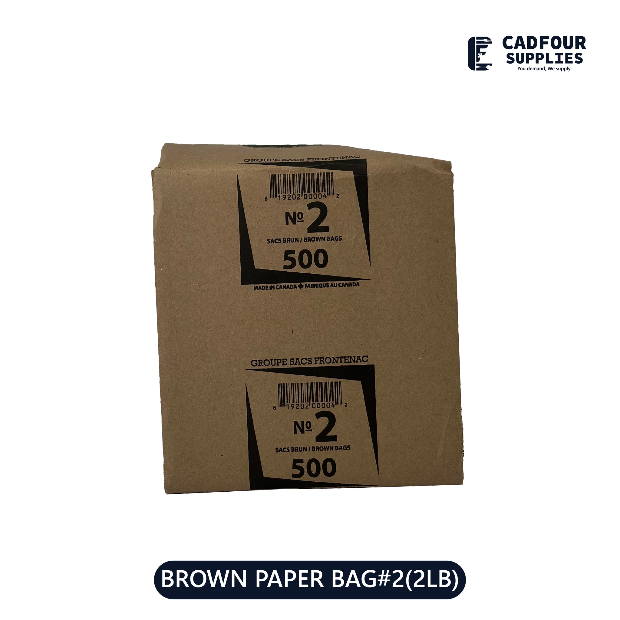 No 2 Brown Handless Paper Bags