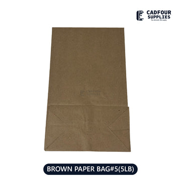 No 5 Brown Handless Paper Bags