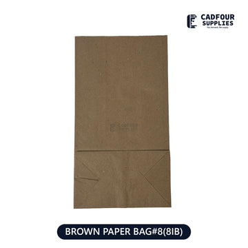 No 8 Brown Handless Paper Bags