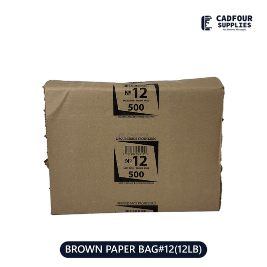 No 12 Brown Handless Paper Bags