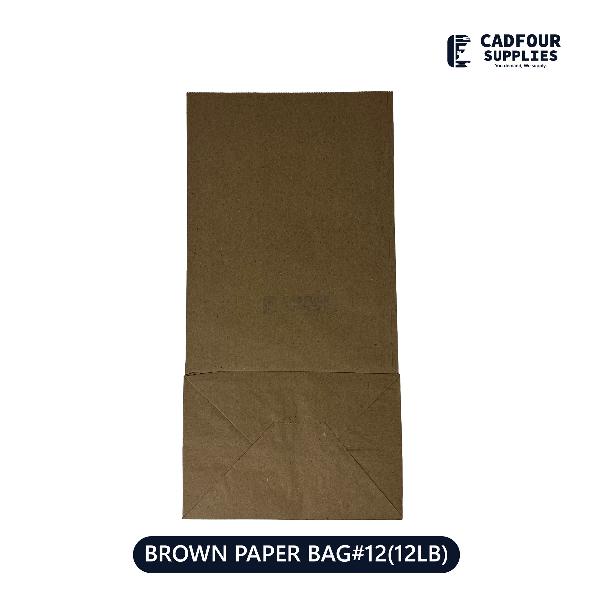 No 12 Brown Handless Paper Bags