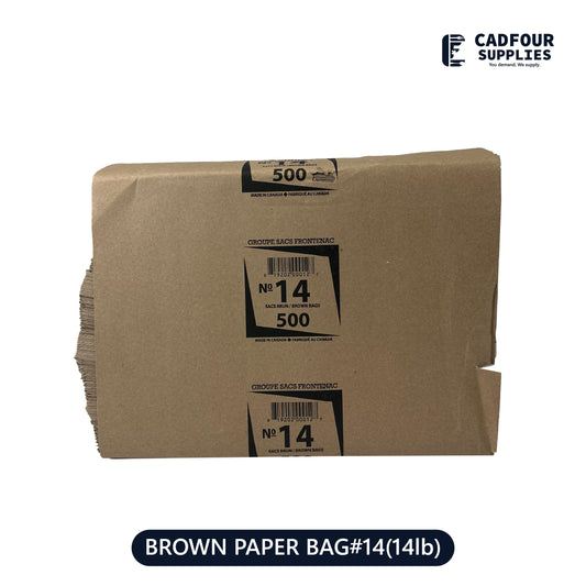 No 14 Brown Handleless Paper Bag