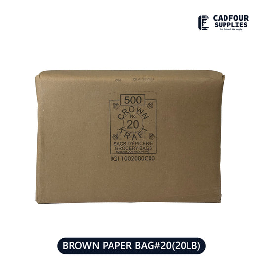 No 20 Brown Handless Paper Bags