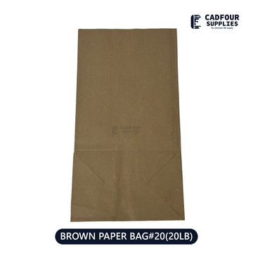 No 20 Brown Handless Paper Bags