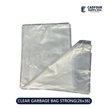 26x36 Garbage Bags Clear Strong 150ct