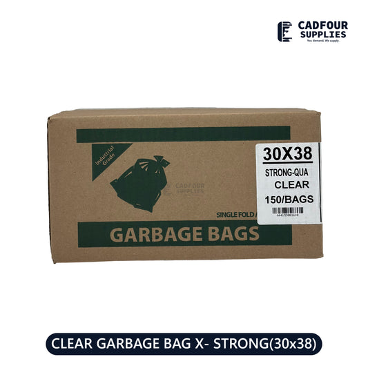 30x38 Garbage Bags Clear Strong 200ct