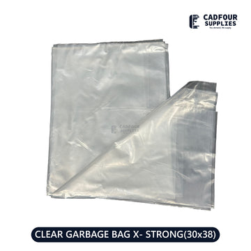 30x38 Garbage Bags Clear Strong 200ct