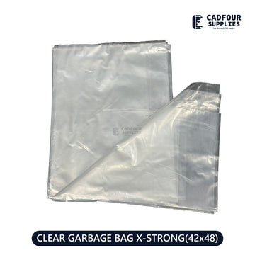 42x48 Garbage Bags Clear Extra Strong 100ct