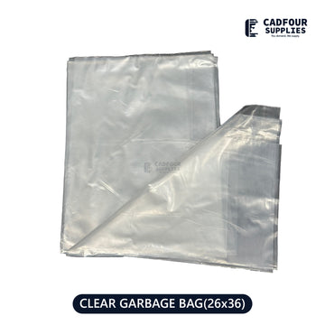 26x36 Garbage Bags Clear Strong 200ct