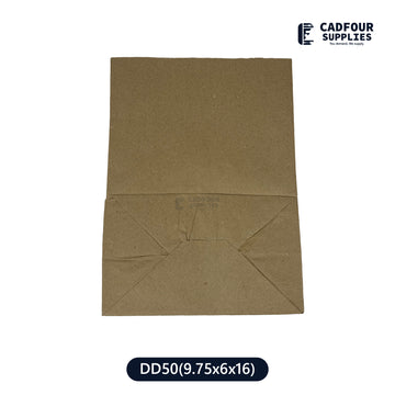 DD50 9.75x6x16.5 Brown Handleless Bags