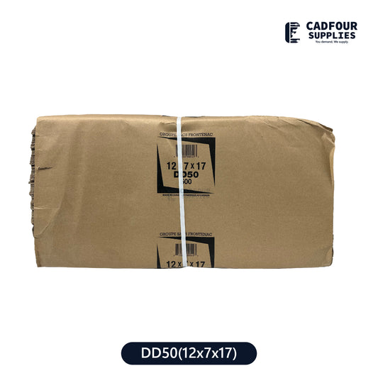 DD50 12x7x17 Brown Handleless Bags