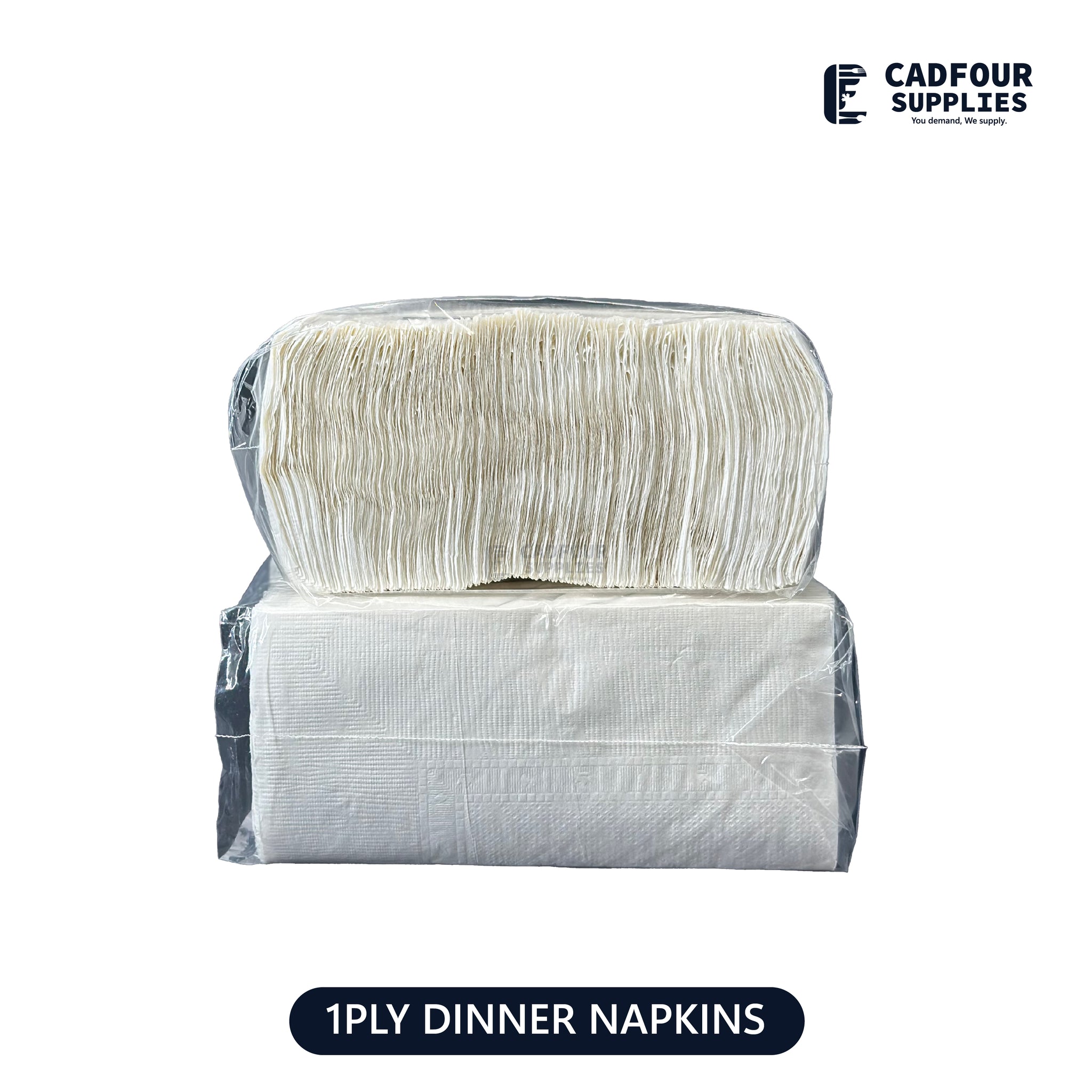 Dinner Napkins White 1 Ply