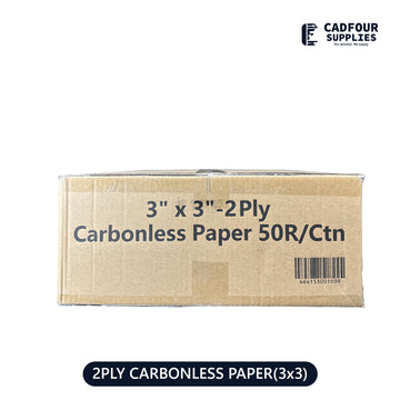 Carbonless 2 Ply Roll 3''x3''