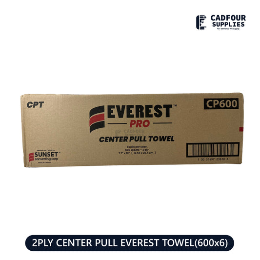 Center Pull Towels 600x6 2 Ply- Everest