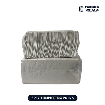 Dinner Napkins White 2 Ply