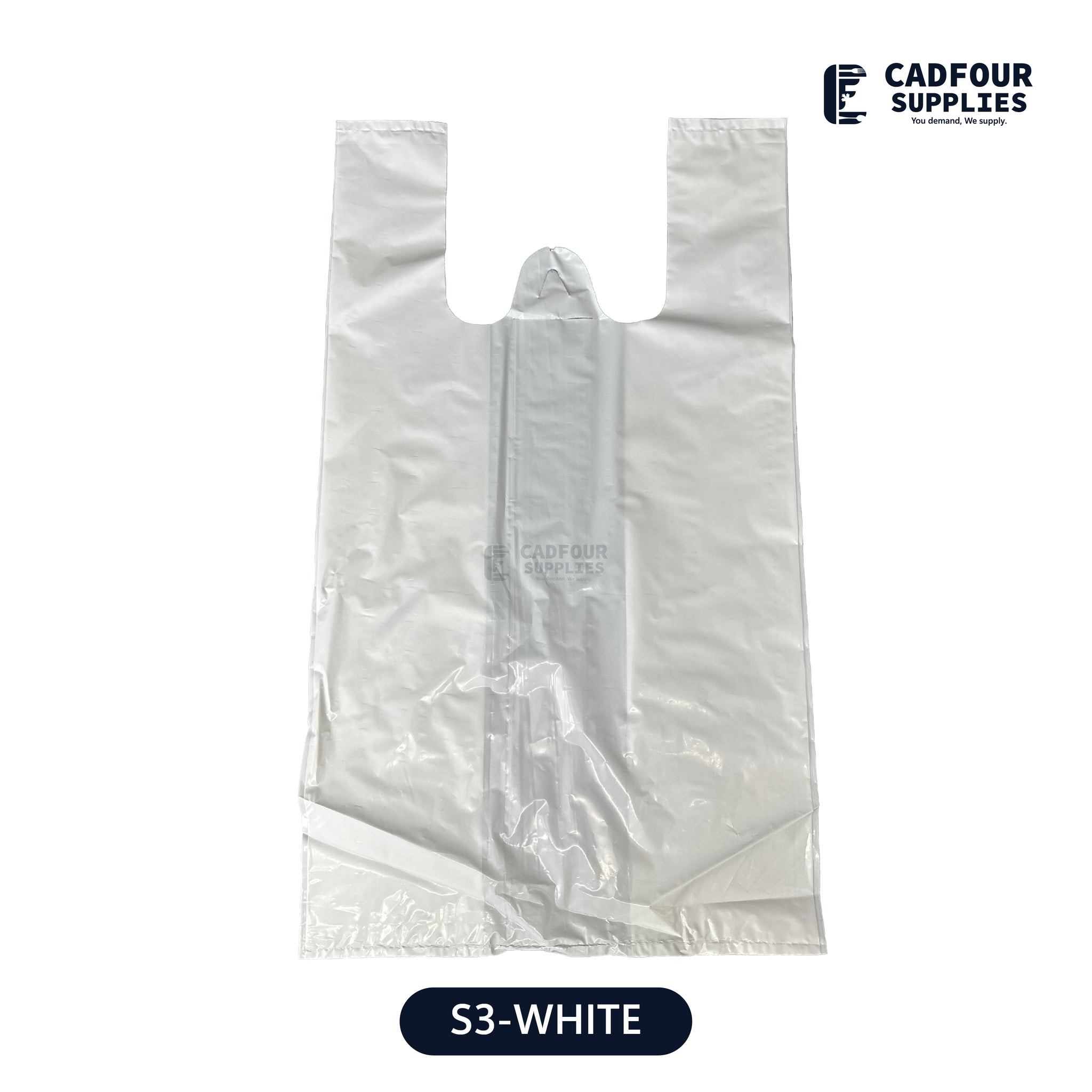 S3 Plastic Bag White