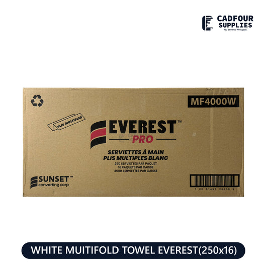 White Multi Fold Towels 250x16- Everest