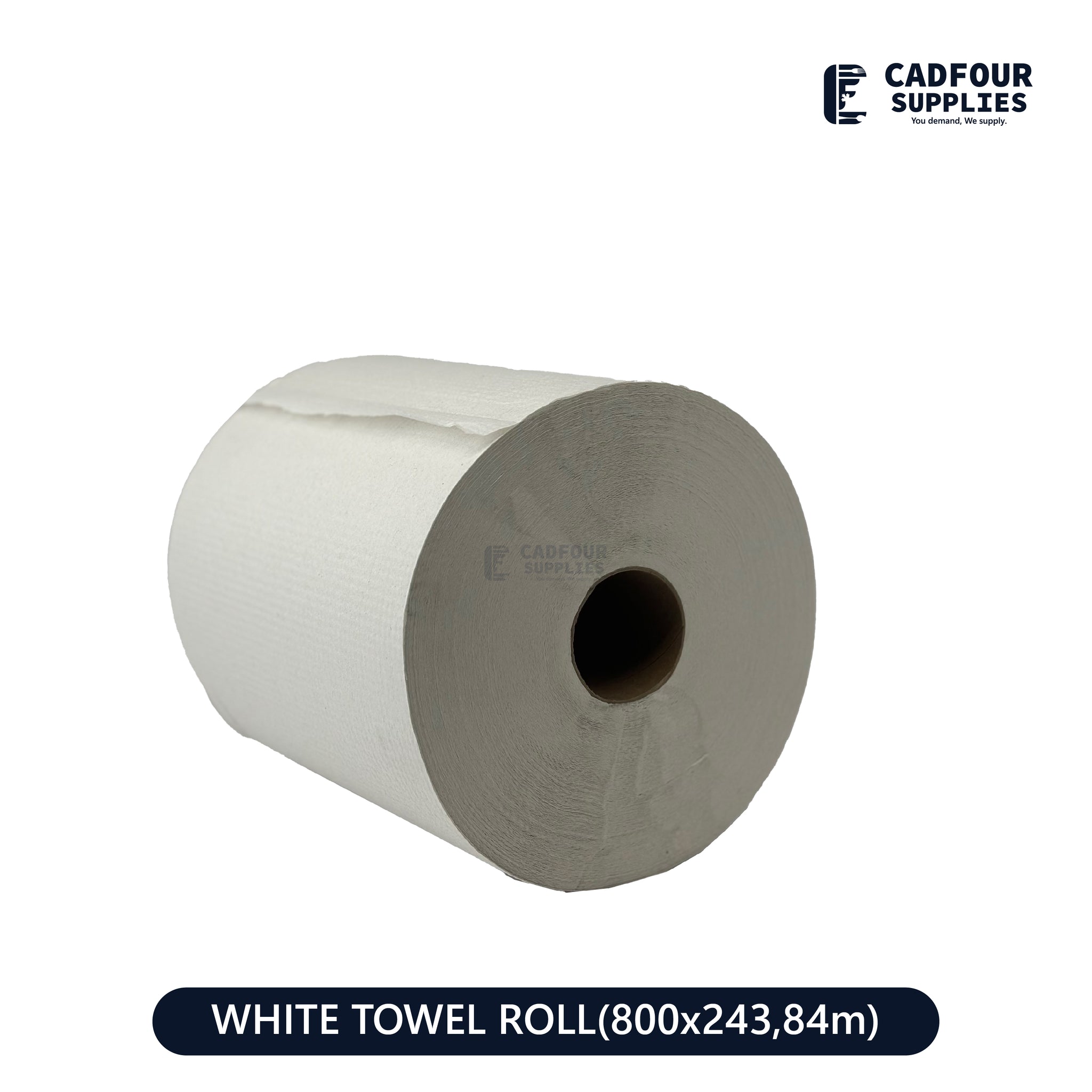 White Paper Roll 800x6- Pur Value