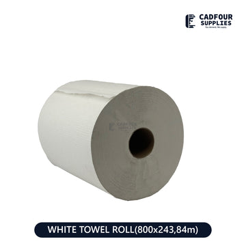 White Paper Roll 800x6- Pur Value
