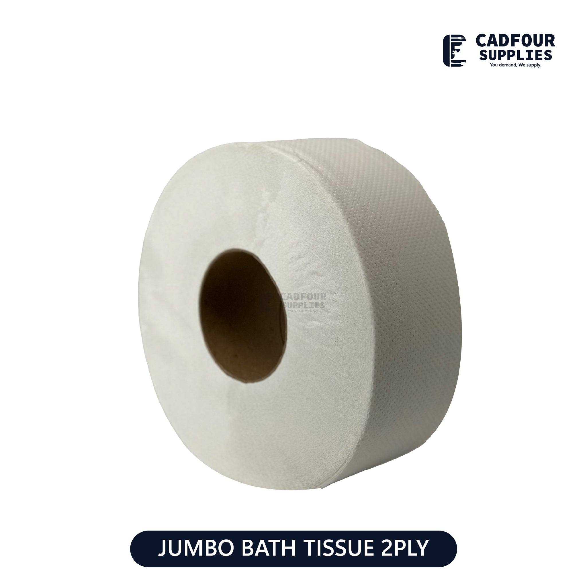 White Bathroom Tissue Jumbo Rolls - Pur Value