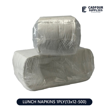 Lunch Napkins White 1 Ply