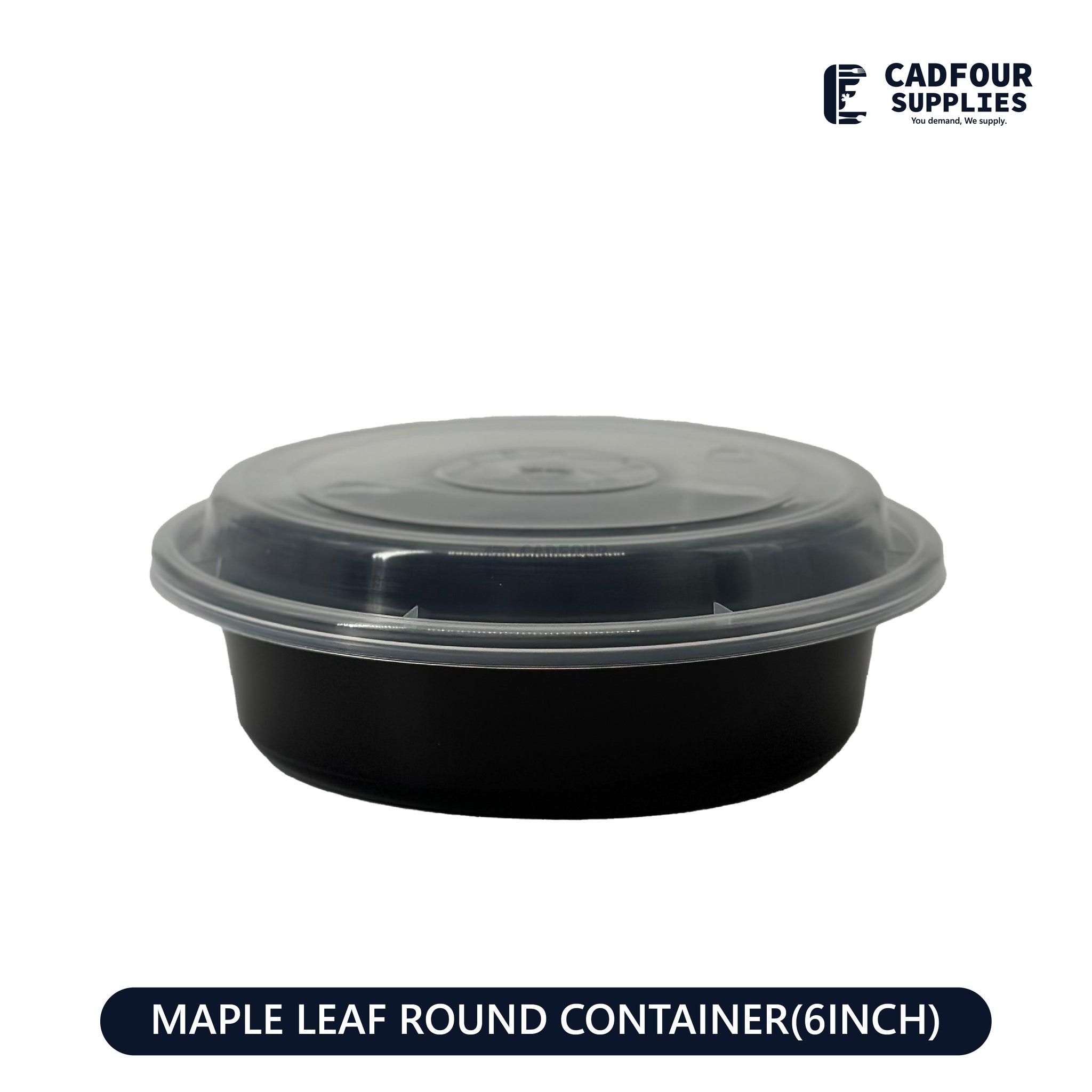 6'' Round Containers W/ Clear Lid – MAPLE LEAF